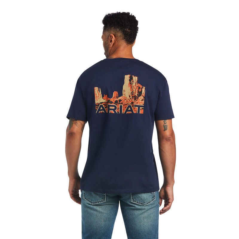 Ariat T-Shirts Herren - Monument Sunset Navy ( XPAFT-7543 )